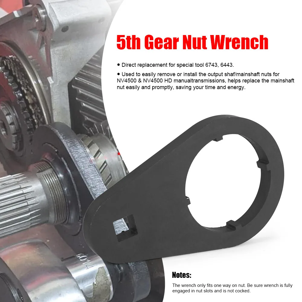 8-Pack 1/2" Drive Mainshaft 5th Gear Nut Wrench 5th Gear Lock Nut Retainer Kit for Dodge Cummins NV4500 Transmission1994-2004 - Image 3