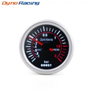 Dynoracing 2'' 52mm Universal Smoke Len Turbo Boost Gauge Bar LED Digital Pointer  Gauge 12V Gauge Meter