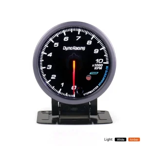 60Mm 0-10000 Rpm Black Face Tachometer Gauge With Lighting Rpm Gauge Car Meter