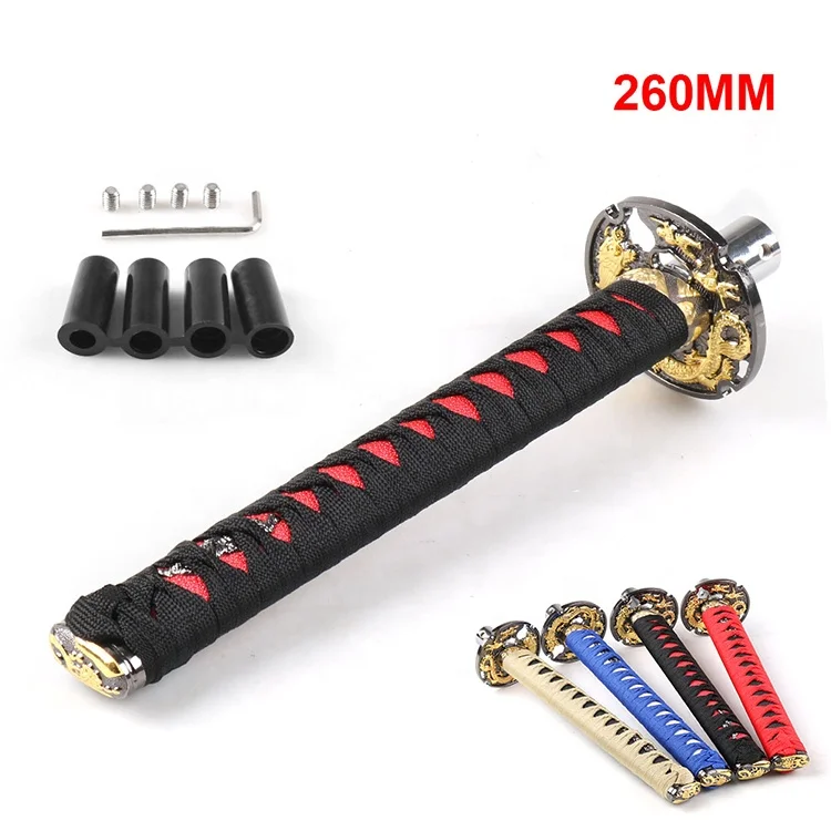 Universal 260MM JDM Katana Shifter Samurai Sword Shift Knob With Adapters Gear Shift Knob - Image 2