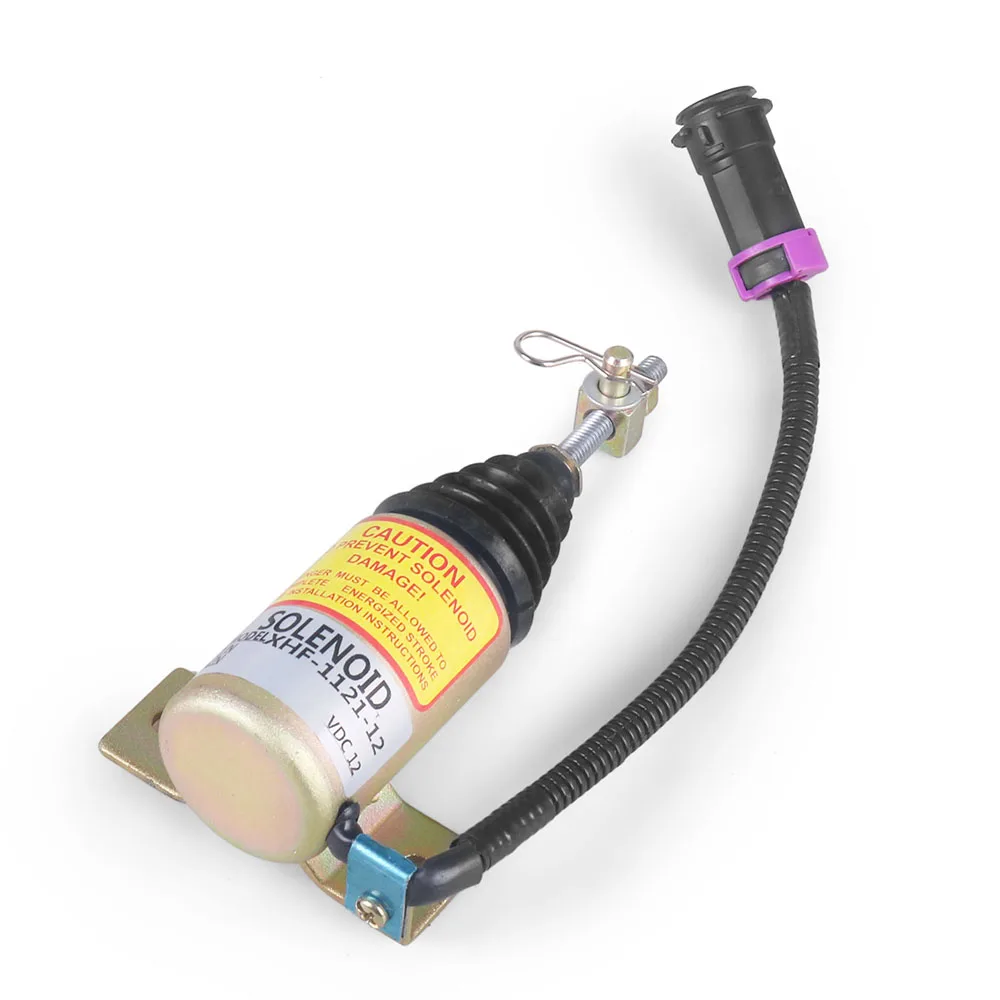 12V Fuel Shut Off Stop Solenoid Valve Oil-Stop Electromagnetic Valve XHF-1121-12 Fuel Shutdown Solenoid - Image 2