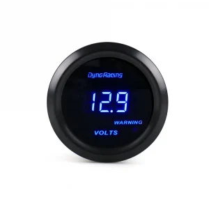 2" 52Mm Digital Led 8-18 Volts Gauge Black Face Blue Led Car Meter Auto Parts