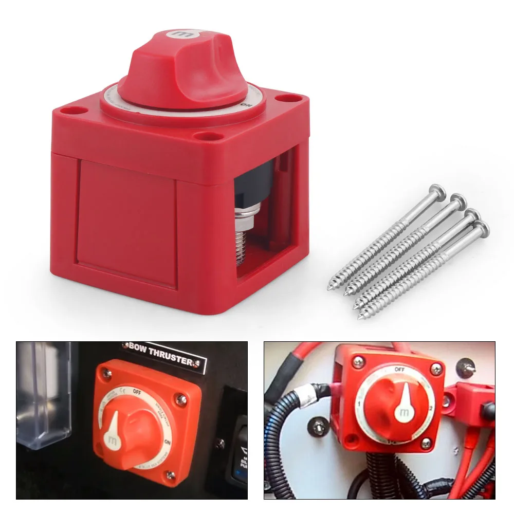 Car Auto RV Marine Boat 12V-48V 100A-300A Single Circuit Battery Selector Isolator Disconnect Rotary Switch Cut - Image 6