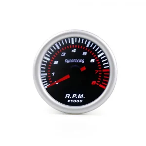 Universal 2'' 52mm Auto Tachometer Smoke Lens White LED 0-8000 RPM Gauge Meter Pointer RPM