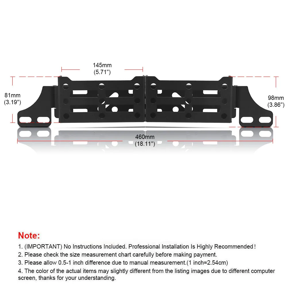 Multifunction Tactical Organizer Front Seat Brackets with Storage Tray Rigid Panel Mounts for Toyota Tacoma 4Runner for Lexus - Image 4
