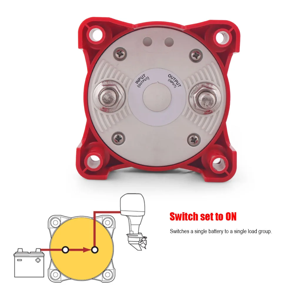 New 2 Position Battery Disconnect Switch 48V 350A E-series IP66 Protection for Camper RV Boat - Image 4