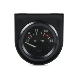 2" 52mm Oil Temp Gauge 50~150 C Auto Oil Temperature Car Meter White Led