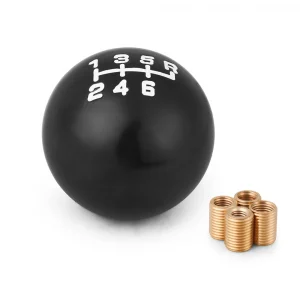 Universal 6 SPEED Gear Shift Knob Car Ball Shape Aluminium Shifting Head With Four Adapters Classic Gear Head