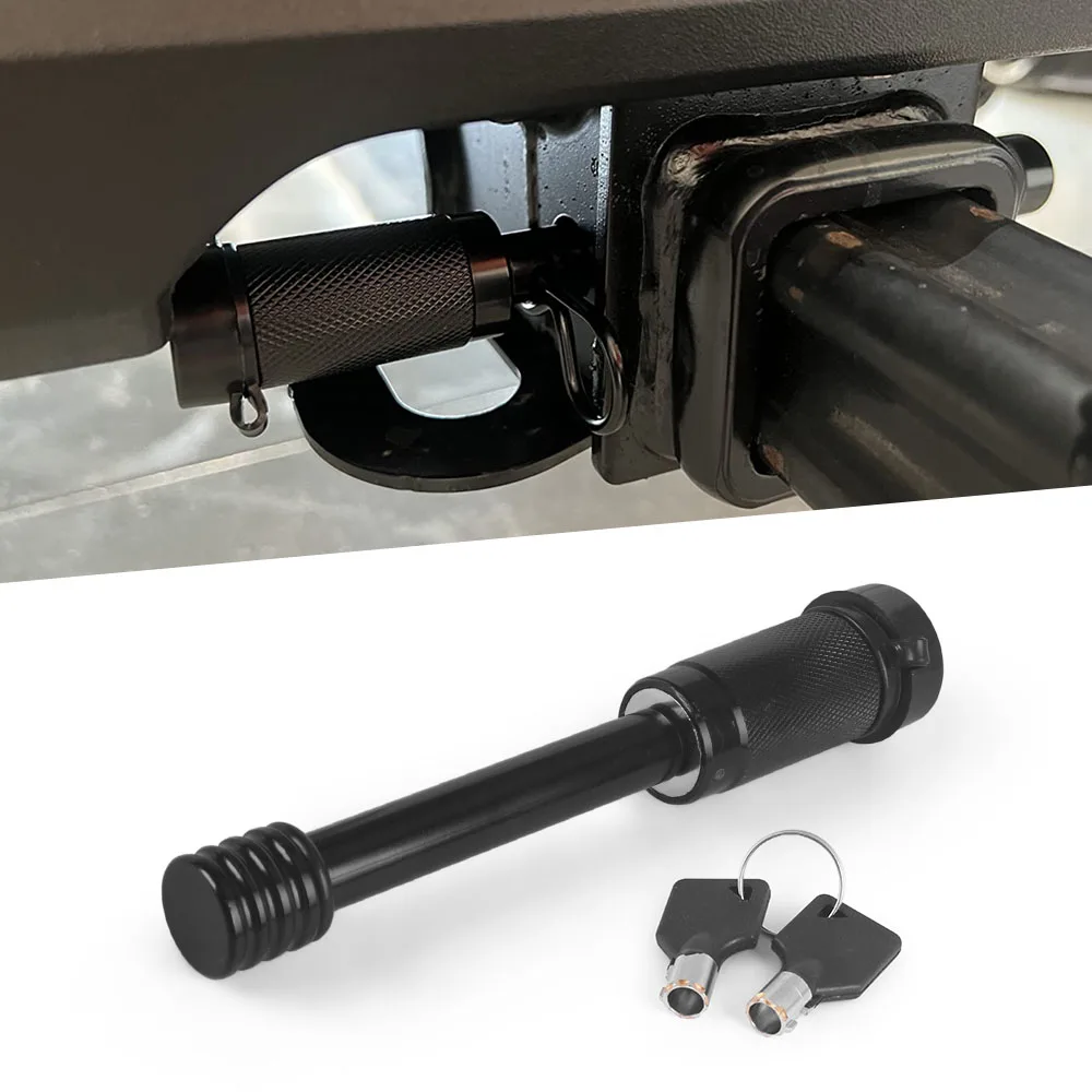 Trailer Hitch Lock 5/8inch Steel Towing Hitch Receiver Lock Anti-Theft Waterproof for 2inch Receiver Pin Lock for RV Truck Keys - Image 6
