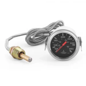 2" 52MM Mechanical 40-120℃/100-250℉ Water Temp Gauge 12V Water Temperature Gauge Car Meter With Sensor NPT 1/2