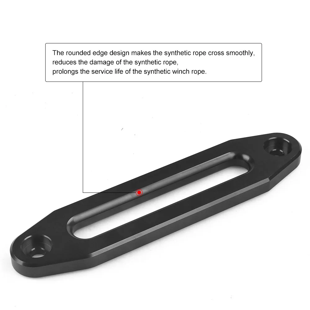 Aluminum Hawse Fairlead for ATV UTV Synthetic Winch Rope Cable Guide - Image 5
