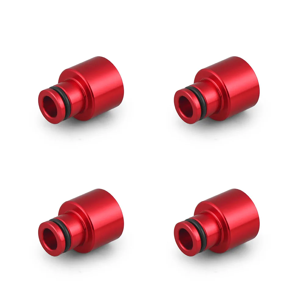 4pcs Racing Aluminum Fuel Injector Top Hats Adapters for Honda Civic