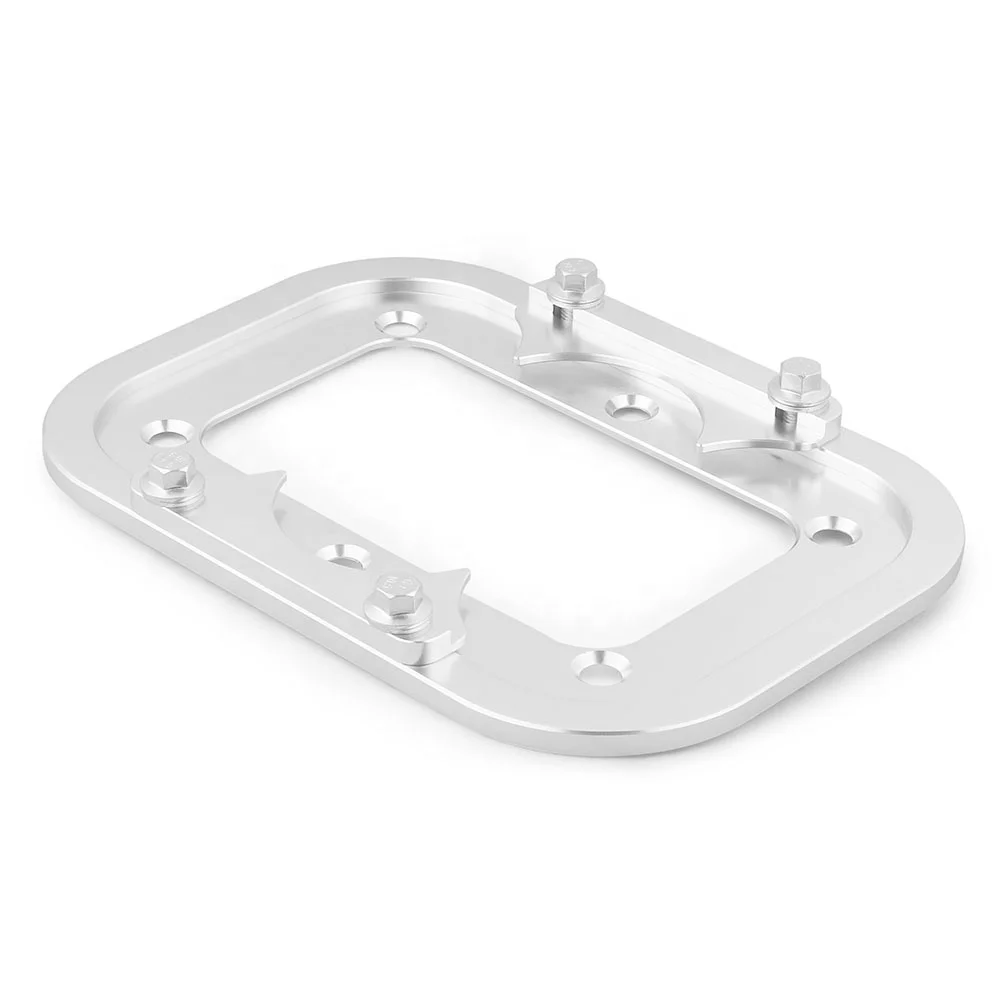 Dynoracing Trunk Battery Hold Down Aluminum Pallet Bracket for Optima EV S1LF Silver 2021- Model 34M D34M D34 D34/78 - Image 2