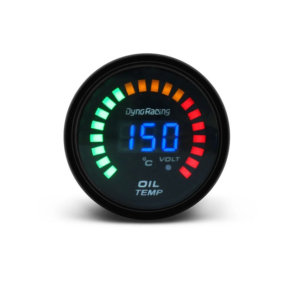 2 Inch 52mm Digital LED Car Oil Temp Gauge 20-150 Celsius Auto Oil Temperature Meter