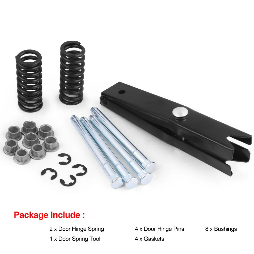 Door Hinge Pins Pin and Bushing Kit With Door Spring Tool Hinge Spring for Chevy S10 for GMC S15 94-04 CU - Image 4