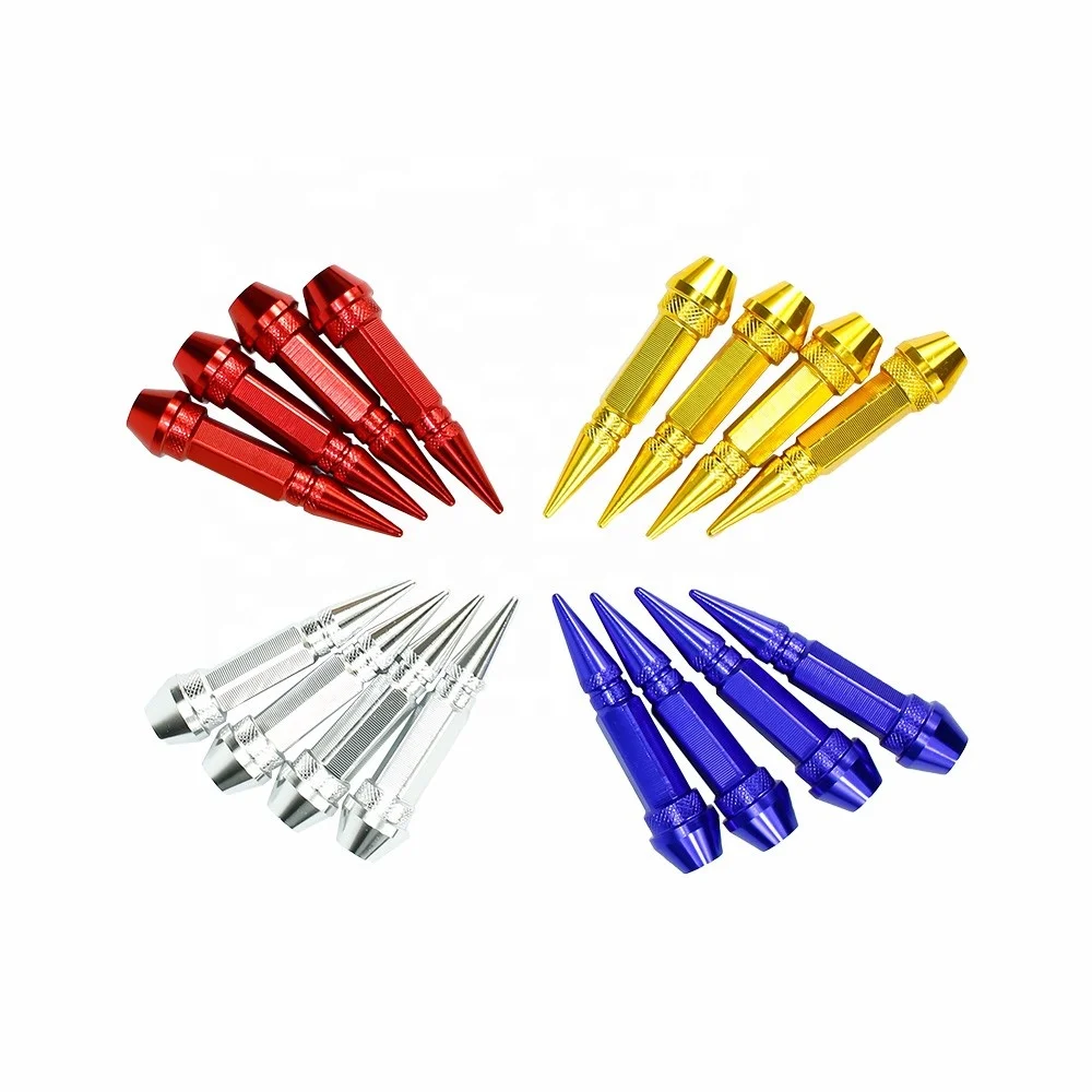 Car Accessories Aluminum Customize Colored Bullet Wheel Tire Valve Caps - Image 6