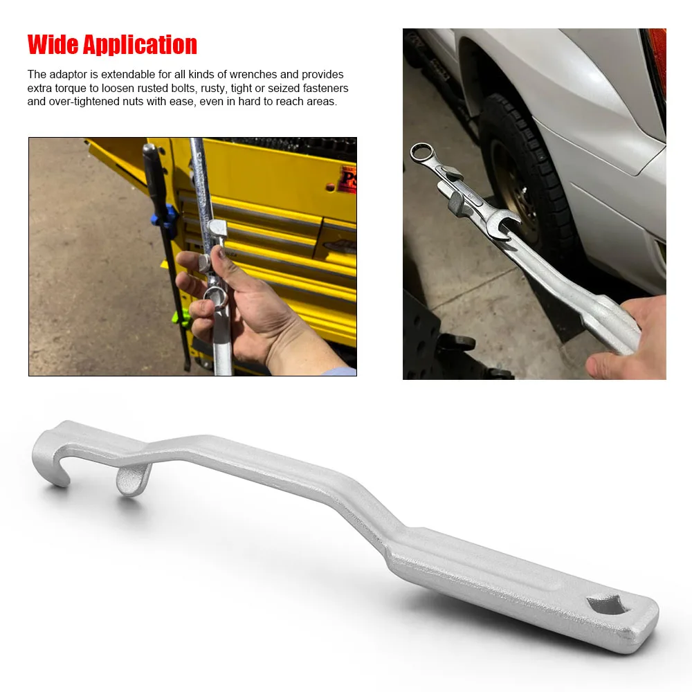 340MM Car Washer Wrench Extender Tool Bar with 1/2 Inch Hole Open End 1/2 Torque Wrench for Mechanics - Image 3
