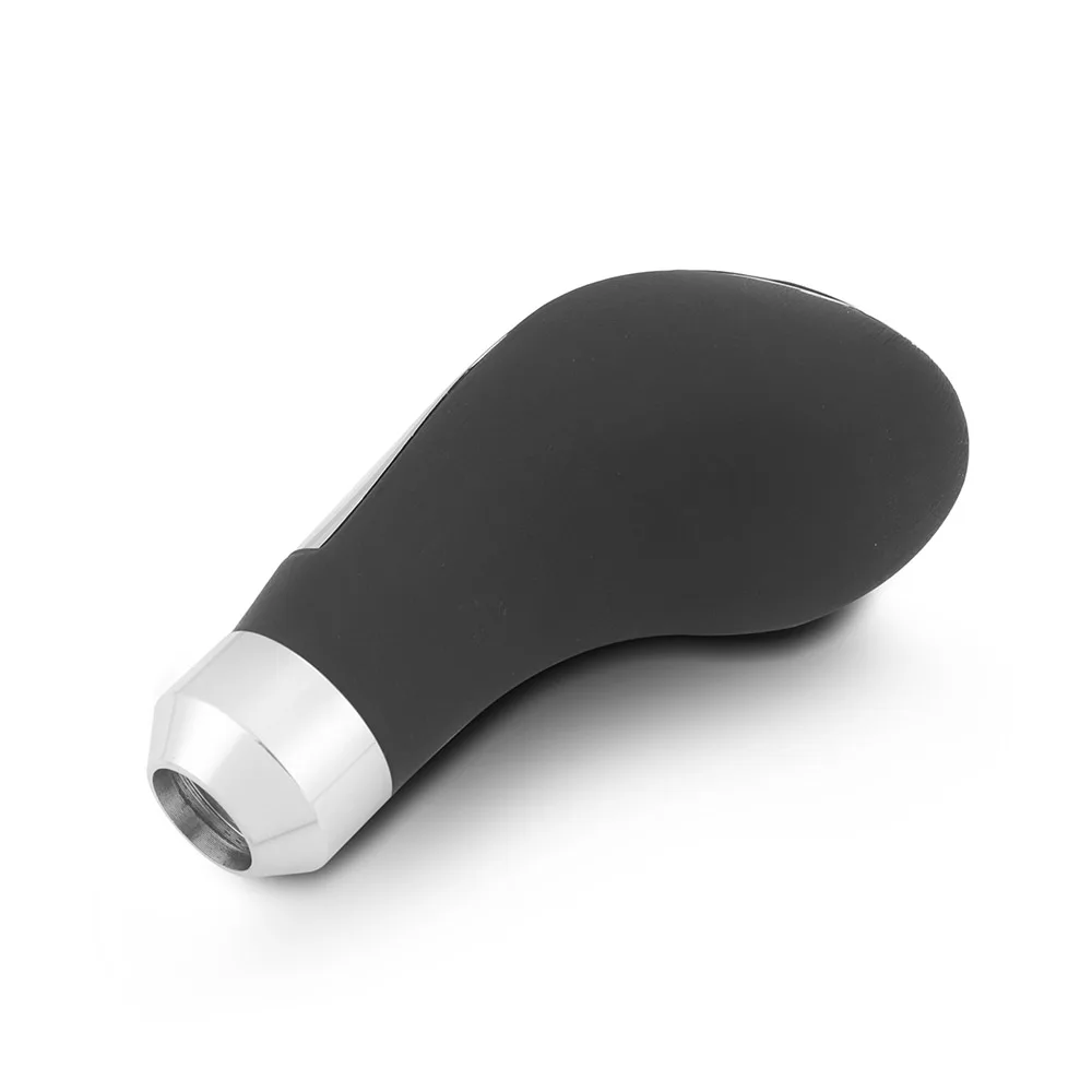 Aluminium & PU Leather Universal 5 Speed Car Gear Shift Knob with Three Adapters for Manual Transmission - Image 2
