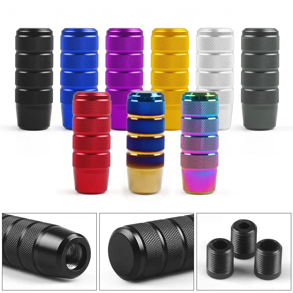 Universal 95MM Non-Slip Foldable Gear Shift Knob Manual Transmission Aluminum Knurled Shifter Lever ISO9000 Certified - Image 2