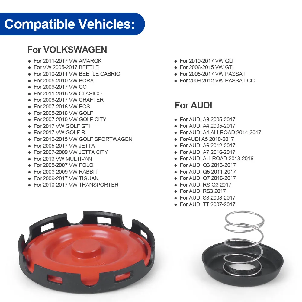 PCV Diaphragm 917-064 Repair Kit Cover + Diaphragm + Spring 07K103469G 07K103469L 06H103495AC for Audi for Volkswagen for VW - Image 5