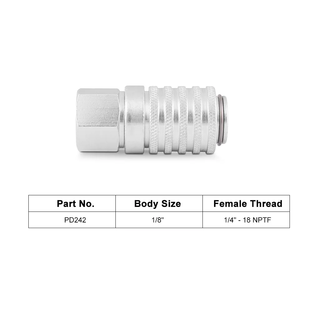 PD242 Series PD Steel Test Port and Diagnostic Equipment Quick Coupler With Female Pipe Thread - Image 5