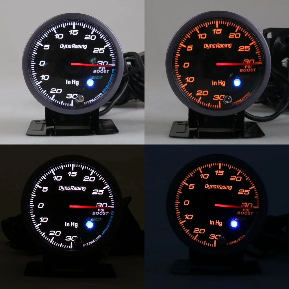 60MM Peak Function High Speed Led 30~30 Psi Boost Gauge for Turbo Meter - Image 2
