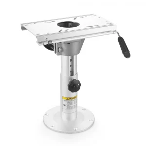New Aluminum Adjustable Height Locking Boat Seat Pedestal with Slide Boat Chair Base 13-19 Inches 6 Months Warranty BX103174