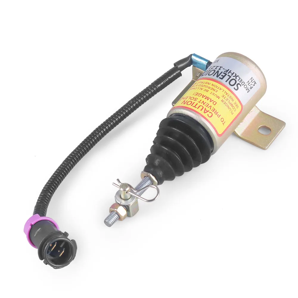 12V Fuel Shut Off Stop Solenoid Valve Oil-Stop Electromagnetic Valve XHF-1121-12 Fuel Shutdown Solenoid - Image 3