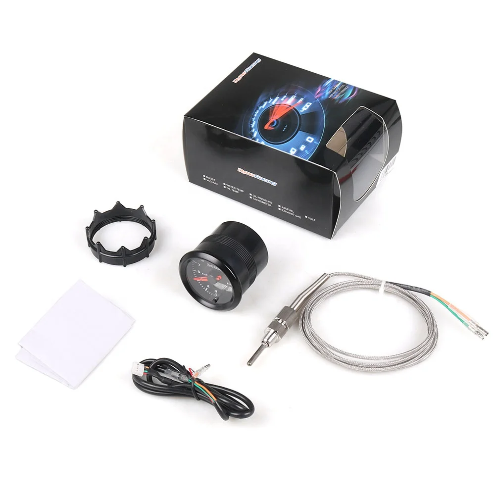 2'' 52mm Dual Display Exhaust Gas Temp Meter 7 Colors Led 300-1300 Celsius EGT EXT Gauge with Stepper Motor - Image 6