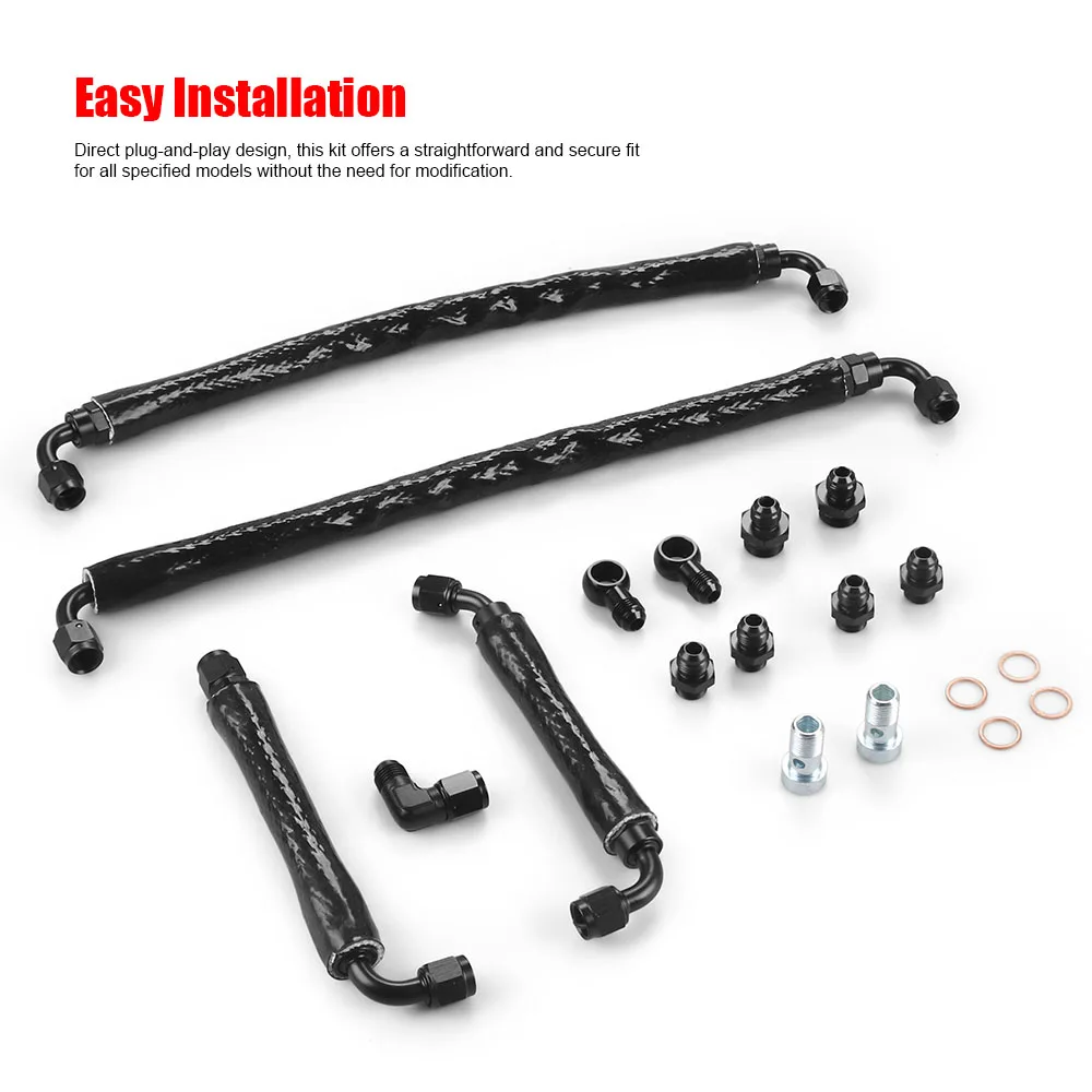 Turbocharger Coolant Line Upgrade Kit for Ford F-150 3.5L 11-16,Expedition 15-17,Transit 13-14 for Lincoln Navigator 15-17 3.5L - Image 4