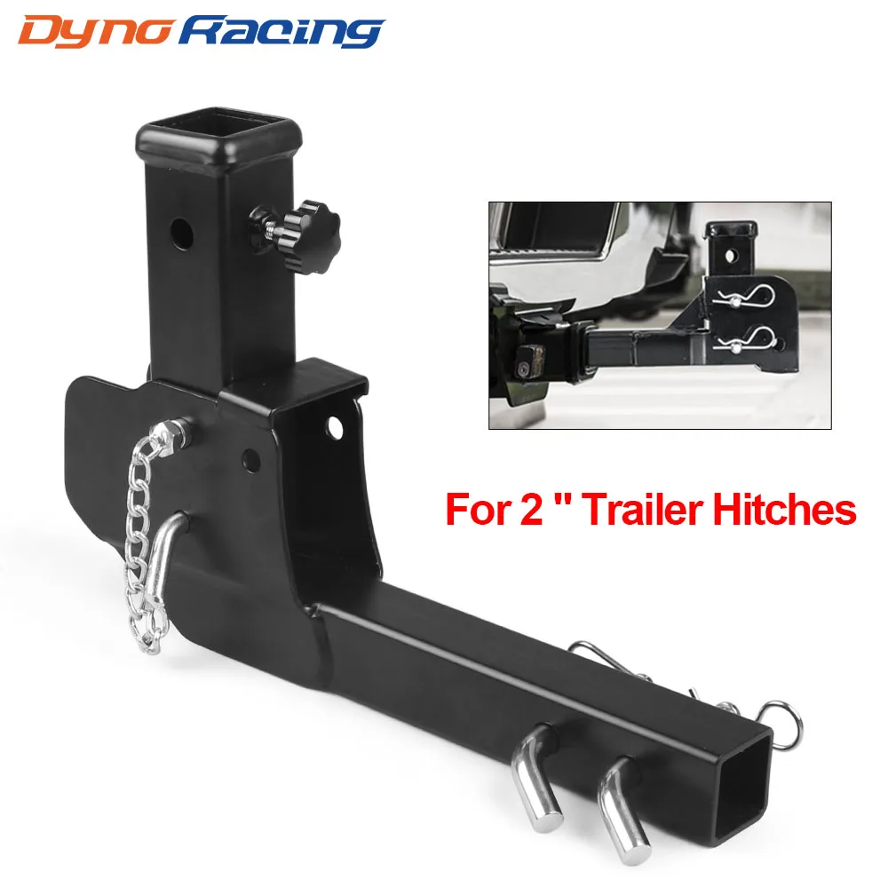 Folding 2" Trailer Hitch Mount Shank Foldable Adapter Cargo Wheelchair Carrier Weight Capacity: 500lbs - Image 2