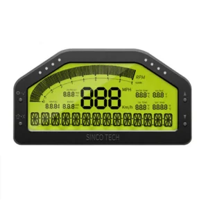9 in 1 Rally Car Race Dash Dashboard LCD Digital Display Gauge Waterproof Car Meter Full Sensor Kit