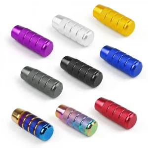 Universal 95MM Non-Slip Foldable Gear Shift Knob Manual Transmission Aluminum Knurled Shifter Lever ISO9000 Certified
