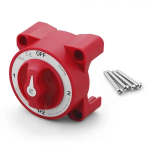 9001E 32V 350A Battery Disconnect Switch Selector Disconnect 4 Position 3 Pins for Marine Boat Truck RV ON and OFF