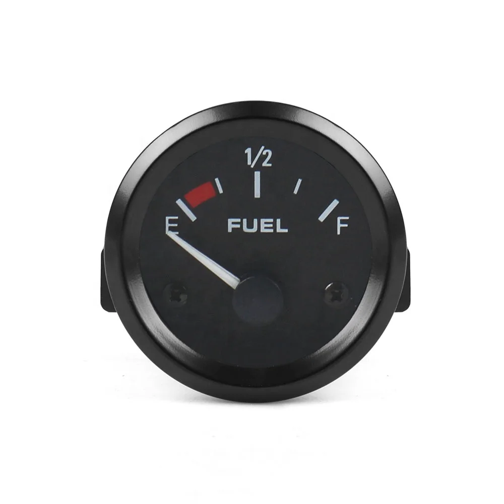 Universal 2" Inch 52Mm Black Sports Fuel Ratio Fuel Car Meter Digital Car Gauge Fuel Level - Image 3