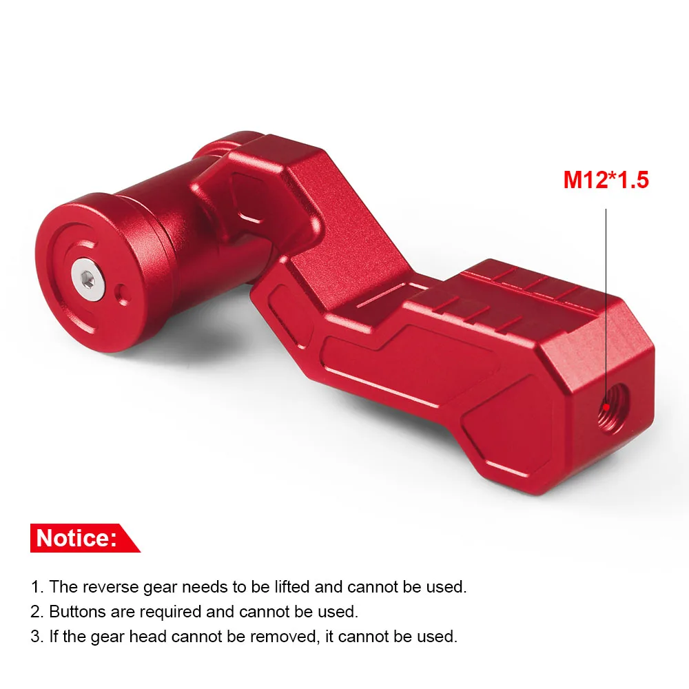 Aircraft Gear Shift Lever Knob Universal Aluminum Car Modified Aircraft Joystick Ergonomic Shift Head Black Red Blue Sliver - Image 4