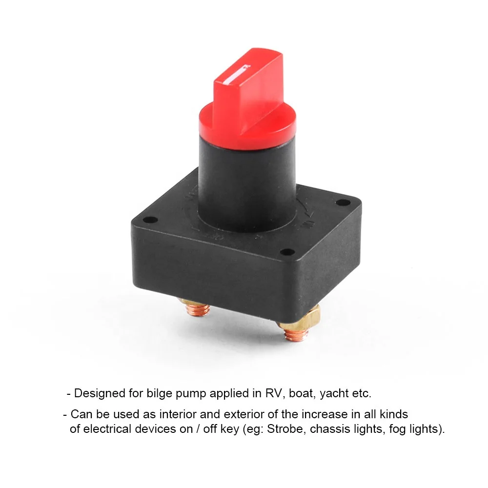 12V 100A Car Boat Camper Battery Isolator Disconnect Cut Off Kill Switch Power - Image 2