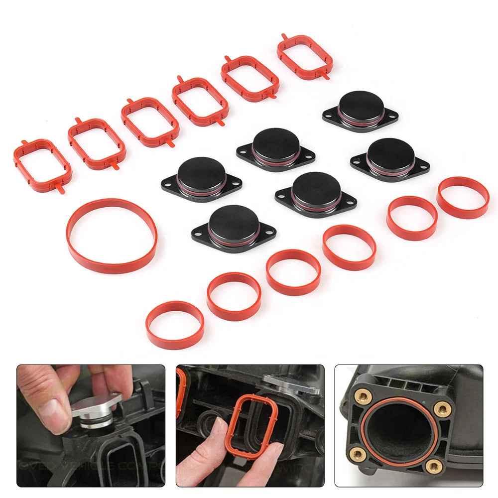 6*33mm Auto Replacement Parts for BMW M57 Swirl Blanks Flaps Repair Delete Kit with Intake Gaskets Key Blanks - Image 4
