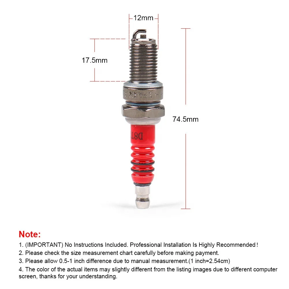 Moped ATV Scooter Dirt Bike Go Kart Spark Plug A7TC for GY6 50cc 70cc 150cc - Image 5