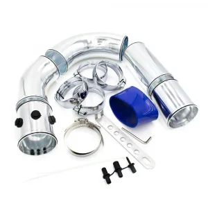 Universal 3" 76MM Direct Cold Air Filter Injection System Air Intake Pipe Aluminum Alloy Intake Pipe Kit