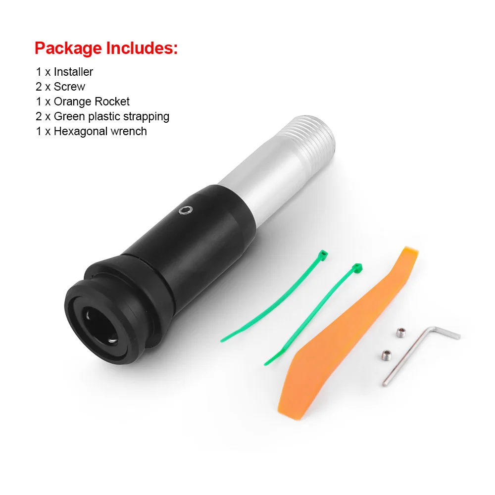 Aluminum Car Shift Head Converter M18*1.5 For Automatic Transmission Car Gear shift knob adapter - Image 5