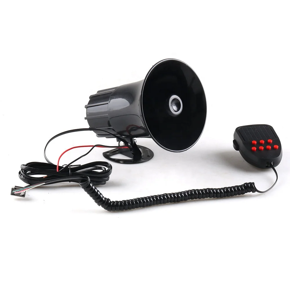 50W 12V Horn Megaphone Loudspeaker Warning Alarm 120dB Siren Air 7 Sound for Car Motorcycle Auto Truck Boat - Image 2