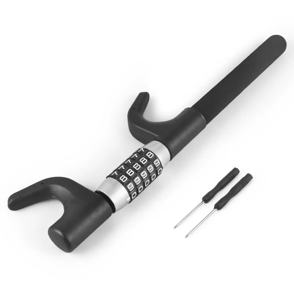 Car Steering Wheel Lock With 5 Digit Password Anti Theft Lock Automobile Safety Accessories for Sedan Suv Truck Most Car Can Use