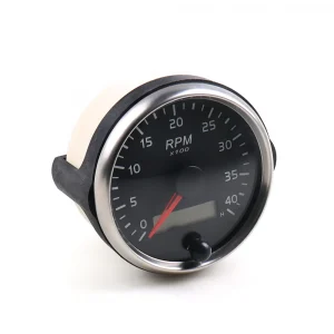 85MM Tachometer 0-4000RPM 12V/24V RPM Gauge Amber/White Light Tacho Meter With LCD Hourmeter for Diesel Car Boat Motorcycle