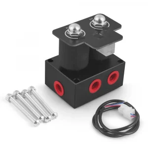 Universal 12V Pneumatic Shock Absorber Solenoid Valve Set 0-200 PSI 6 Ports for Air Ride Suspension Vehicle Tools