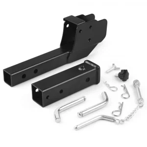Folding 2" Trailer Hitch Mount Shank Foldable Adapter Cargo Wheelchair Carrier Weight Capacity: 500lbs