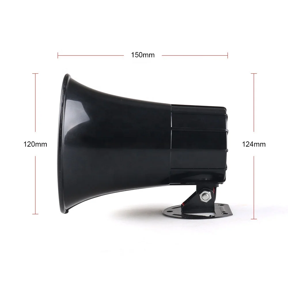 50W 12V Horn Megaphone Loudspeaker Warning Alarm 120dB Siren Air 7 Sound for Car Motorcycle Auto Truck Boat - Image 5