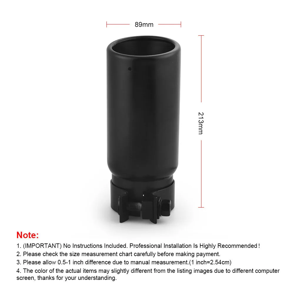 Black Chrome Exhaust Tip OE Replacement PT932-35180-02 for Toyota Tacoma 2005-2021 PT9323518002 - Image 5