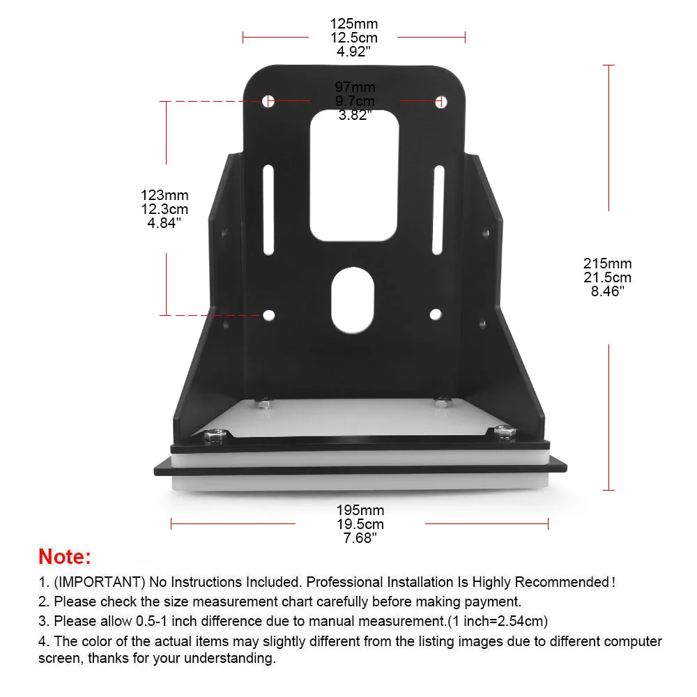 Trolling Motor Transom Mount for Kayak/Bracket With Durable Thick Cast Aluminum Body for Clamp-on Electric Trolling Motors - Image 6