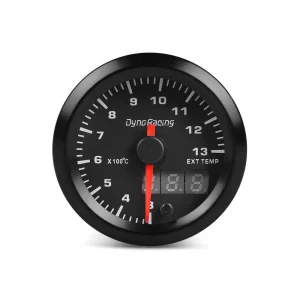 2'' 52mm Dual Display Exhaust Gas Temp Meter 7 Colors Led 300-1300 Celsius EGT EXT Gauge with Stepper Motor